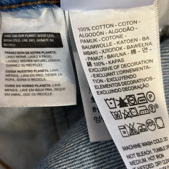 Levi's Maxi Skirt size 24 jeans light blue - Picture 10 of 11